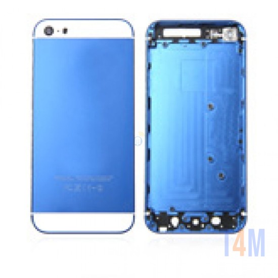 TAMPA TRASEIRA COMPLETO APPLE IPHONE 5 AZUL